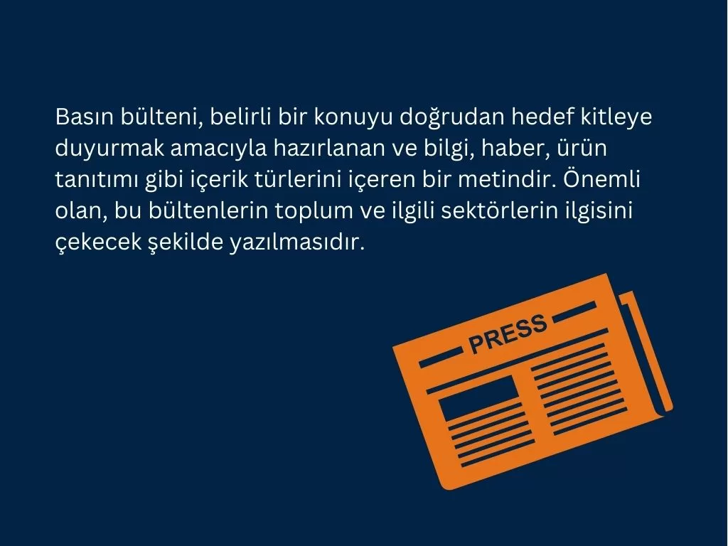 Basın Bülteni